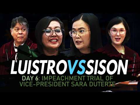 Day 6: VP Sara Duterte Impeachment Trial (3/3) Sagutan sa pagtanggal na witness si Zuleika Lopez
