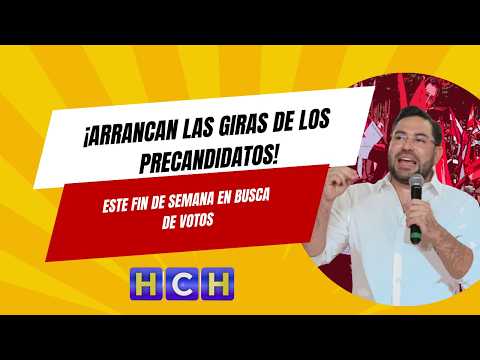 Este fin de semana arrancan las giras de los precandidatos presidenciales en busca de votos