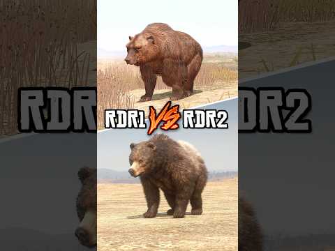 RDR1 VS RDR2 - Animal Comparison PT. 2 #rdr2 #gaming #shorts #comparison #reddeadredemption2