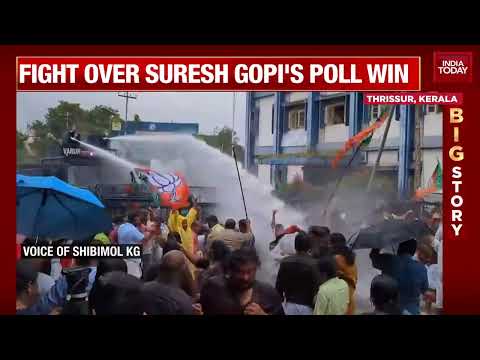 Breaking News: Chaos In Thrissur: BJP March Faces Water Cannons Amidst Political Clash | India Today