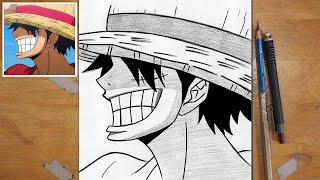 How to Draw Luffy EASY | Step-by-Step Tutorial for Beginners