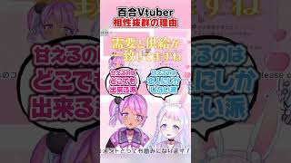 甘えたい派？甘えられたい派？百合カップルの恋愛事情 #vtuber  #百合 #shorts  #切り抜き