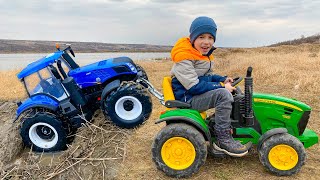 Darius’ Big Mud Rescue – Tractors to the Rescue! | Fun Story for Kids