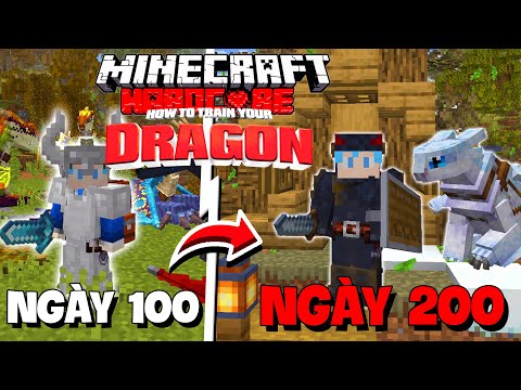 MÌNH SINH TỒN 200 NGÀY TRONG MINECRAFT BÍ KÍP LUYỆN RỒNG SIÊU KHÓ !!