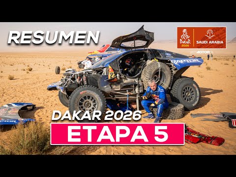 Sin embrague y con fallo de motor: Sainz salva el día - Resumen Etapa 5 Dakar 2026 | SoyMotor.com