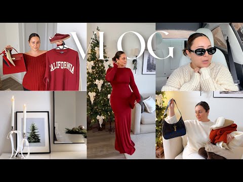 VLOG - FashionNova Haul, SHEIN Winter Haul, Holiday Outfit Ideas, Shop With Me & Christmas Decor