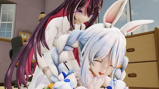 【くすぐり】Hololive Usada Pekora & AZKi tickling【ホロライブ/兎田ぺこら&AZKi】