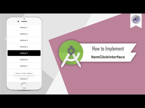 How to Implement Item Click Interface in Android Studio | ItemClickInterface | Android Coding