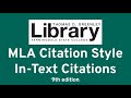 In-Text Citations in MLA 9th Edition