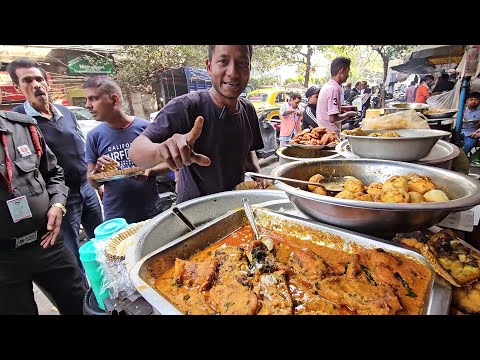 Honest Man Uttam Da Selling Cheapest Rice Plate | Kolkata Street Food | Only 30 Rs/ Thali