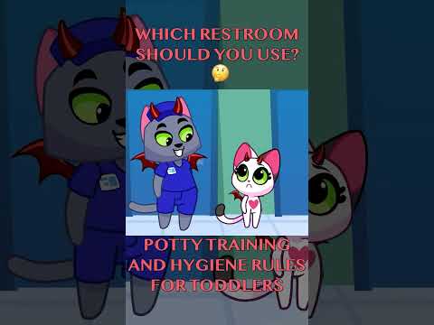 Restroom Choices! 🤔 Fun Potty Training & Hygiene Tips for Toddlers 😻 Purr Purr