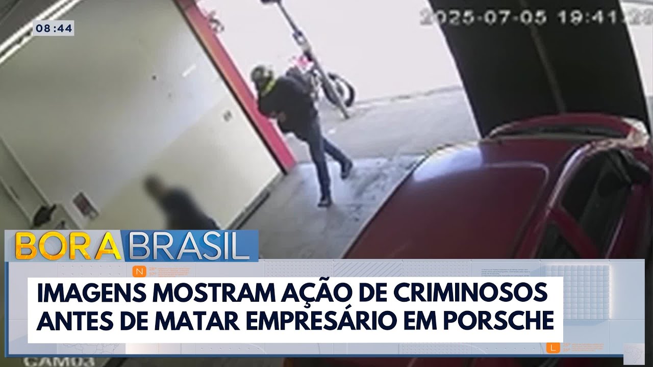 Imagens mostram ação de criminosos antes de matar empresário dentro de porsche
