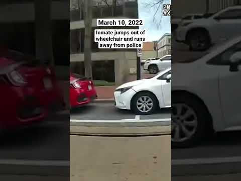 Inmates jumps out of wheelchair & flees from police