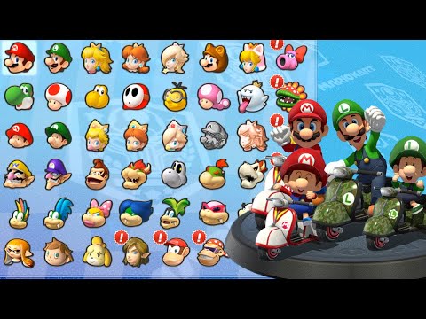 Mario Kart 8 Deluxe - Mario Vs Baby Mario Vs Luigi Vs Baby Luigi use Superstar in every Races