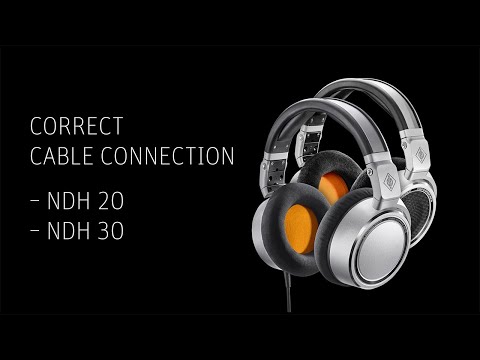 How to Securely Connect your Cable to the NDH 20 & 30 Headphones