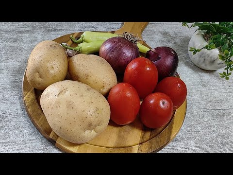 هاذ الوصفة غير سجلوها🔥بطاطا كوشة بلا كوشة😉بدون لحوم ولا قلي في مقلاة واحدة تجي مجمرة وتقطر بالبنة😋