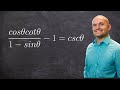Trigonometric Identities and Simplification