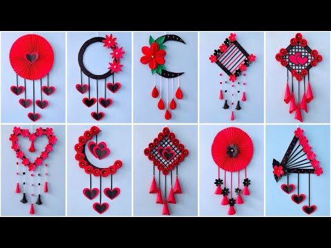 10 Easy and Beautiful Paper Wall Hanging Ideas / Wall decor Cardboard Reuse / Christmas Decor DIY