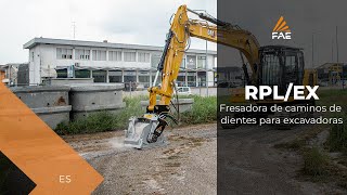 Fresadora de caminos FAE RPL/EX para excavadoras de 8 a 14 t