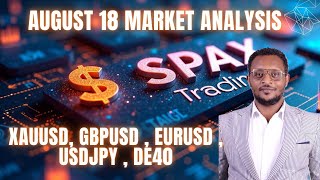 XAUUSD, GBPUSD , Eurusd , USDjpy , DE40 AUGST 18 MONDAY  2025