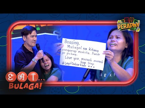 PeraPhy player, natupad na ang pangarap na makita si Bossing! | EAT BULAGA | Sep. 16, 2024