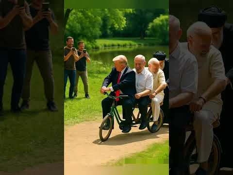 Ayatollahโs Trap! Modi, Trump & Netanyahu Fall in Pond |Funniest Symbolic Scene Ever!"#aihumor#funny