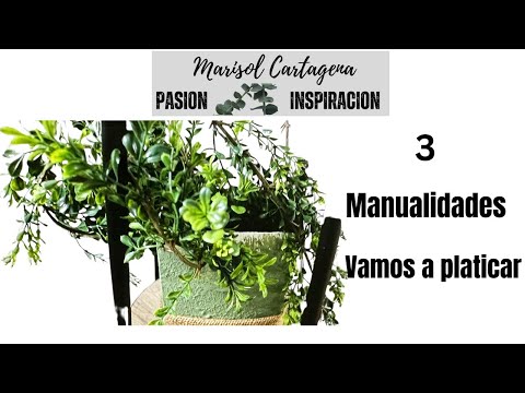 MANUALIDADES PARA EL HOGAR RECICLANDO /PLATICA CON USTEDES /DEJARE EL CANAL?