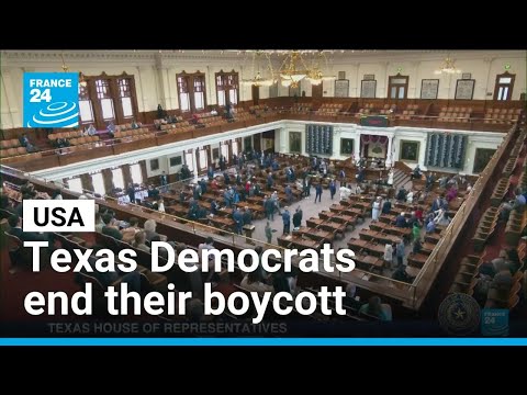 Police escort Texas Democrats to prevent new redistricting walkout • FRANCE 24 English