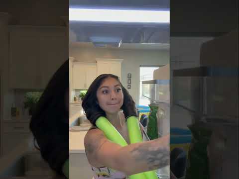 Curling my hair with a pool noodle PT 2!