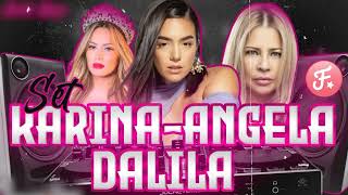 Lo Mejor de Karina, Ángela Leiva y Dalila 👑 Reinas de la Cumbia Romántica 💞 Enganchado de Éxitos