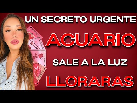 ACUARIO ♒️ SECRETOOO URGENTE 🚨 ALGUIEN TE OCULTA ALGO MUY GRAVE‼️ HOROSCOPO #ACUARIO HOY TAROT AMOR