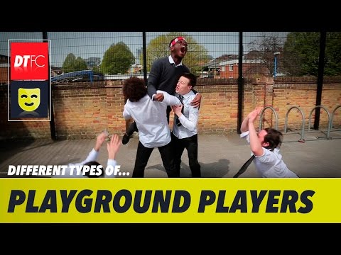 DIFFERENT TYPES OF CLASSIC PLAYGROUND FOOTBALLERS