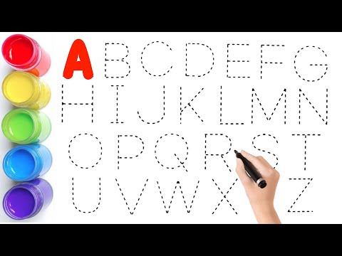 Alphabet | ABC song | ABCD | A to Z | Kids rhymes | Learn & write along dotted lines for toddlers