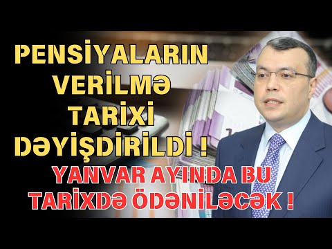 Yanvar ayının pensiyaları nə zaman ödəniləcək? – DSMF