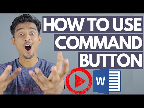 🔥🔥 HOW TO USE COMMAND BUTTON IN WORD 2016 | INSERT COMMAND BUTTON IN MS WORD