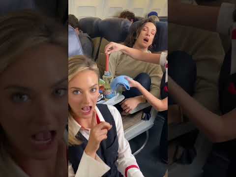 This happened on a flight to Miami 😂 #funnyshorts #prank #viralshorts #airplane