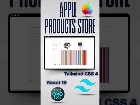 Apple Products Store with ReactJS & Tailwind CSS 4 #shorts
