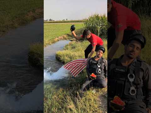 The Magic on Water 🌊😱 Wait End.. #trending #funny #comedy