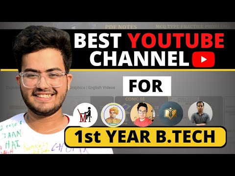 Youtubers To Follow in 1st Year B.Tech (and learn way faster) | Siddharth Singh