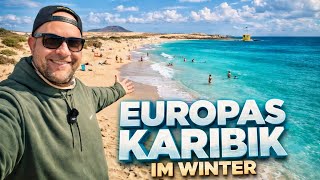 EUROPAS KARIBIK IM WINTER 🇪🇸 Fuerteventura Beach Walk in 8K