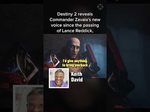 Destiny 2: Commander Zavala’s new voice since Lance Reddick’s passing. #keithdavid #lancereddick