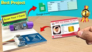I Card Scan Attendance System - for School & Office | IOT Based Project