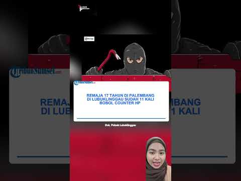 Remaja 17 Tahun di Lubuklinggau Ini Sudah 11 Kali Bobol Counter HP