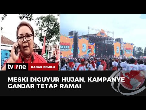 Venue Kampanye Akbar Ganjar-Mahfud Diguyur Hujan, Semangat Pendukung Tidak Surut