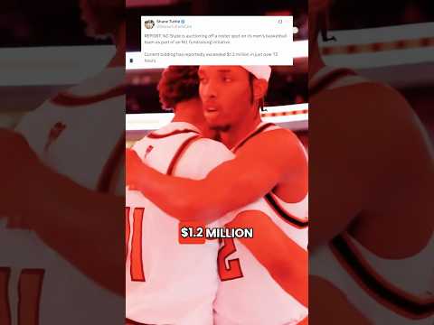 NC State is auctioning off a roster spot! #shorts #basketball #ncstate