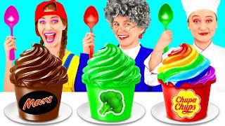Reto De Cocina Yo vs Abuela | Ideas Locas Para Cocinar de PaRaRa Challenge