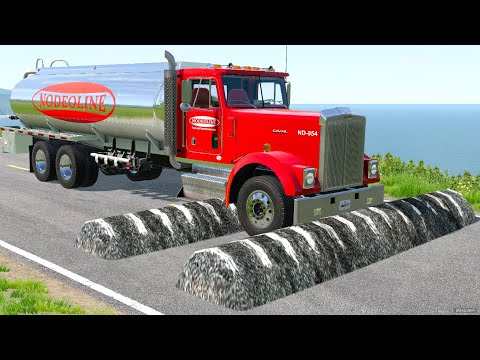 Trucks vs Speed Bumps Challenge #2 in BeamNG.drive!