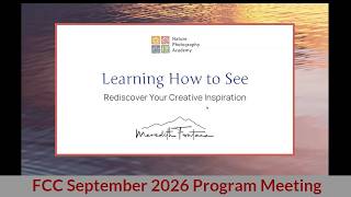 Meredith Fontana - "Learning How to See: Rediscover Your Creative Inspiration"