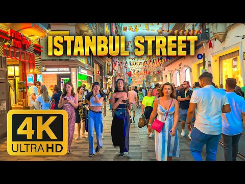 Istanbul 🇹🇷 - Turkey's Busiest city - 4k HDR 60fps Walking Tour (▶76min)