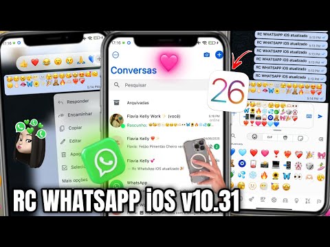 RC WHATSAPP iOS V10.31 SEM ATIVADOR 🥳 WHATSAPP IGUAL IPHONE NO ANDROID + EMOJIS iOS  🎉 ESPELHAMENTO